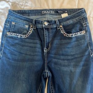 Like new Grace in LA Plus Size 18 Boocut Jeans